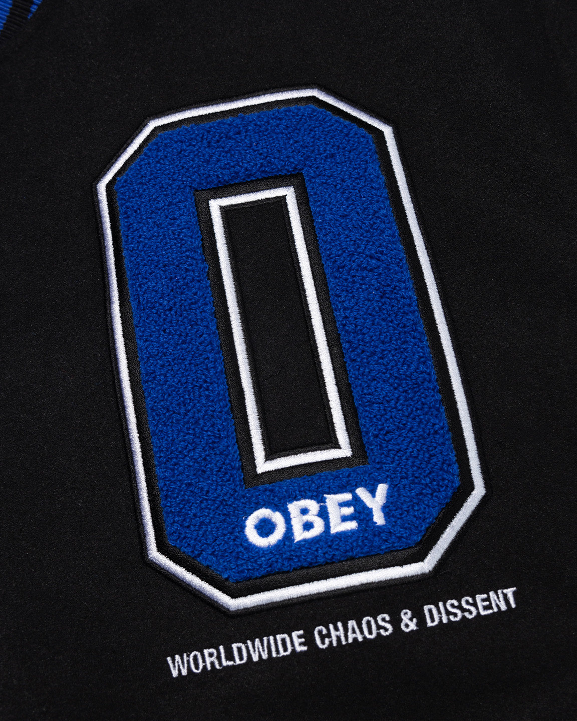 WORLDWIDE PARIS VARSITY JACKET BLACK / BLUE