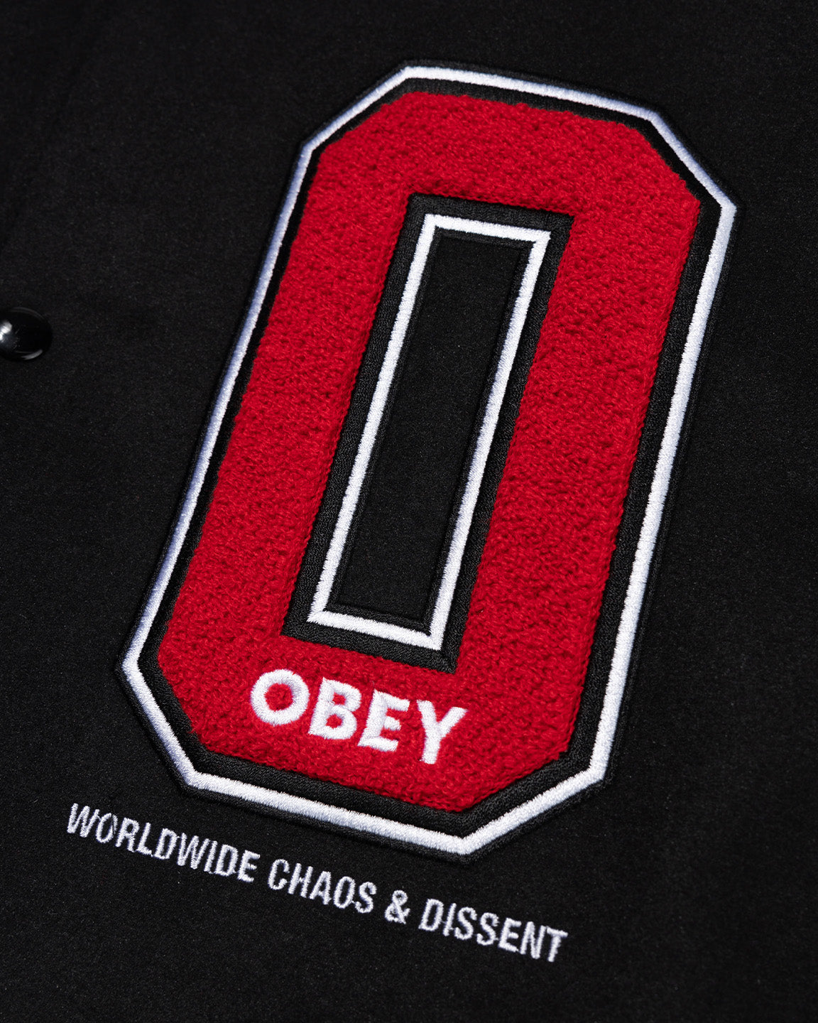 WORLDWIDE TOKYO VARSITY JACKET BLACK / RED