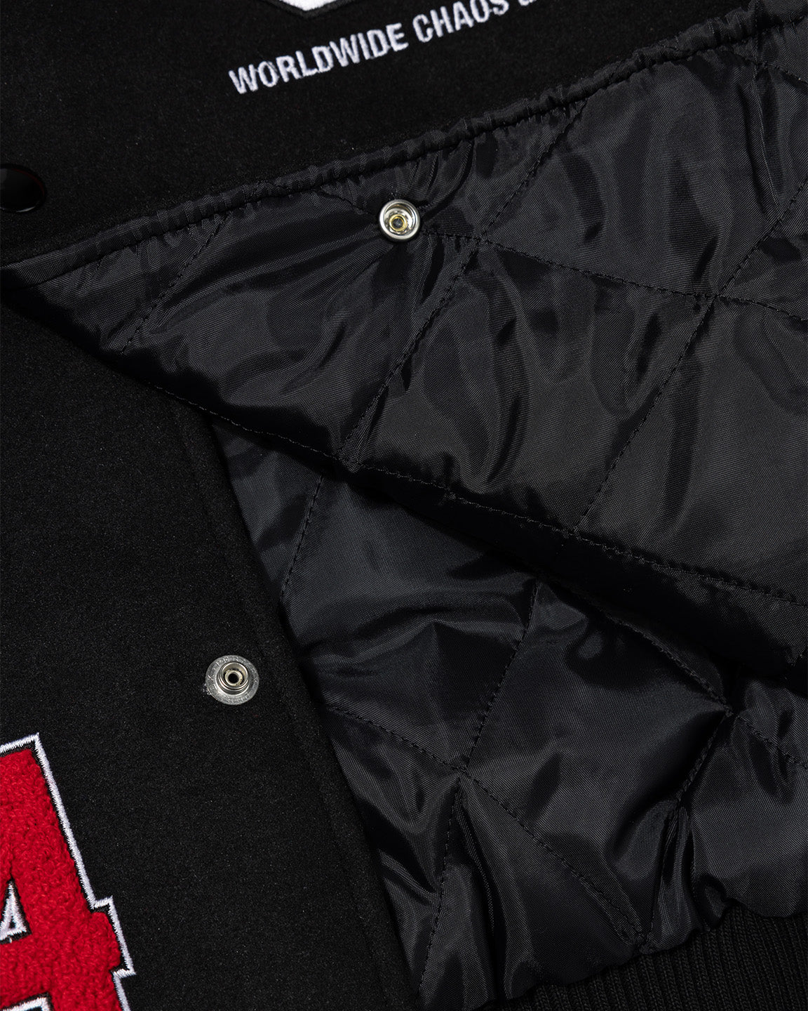 WORLDWIDE TOKYO VARSITY JACKET BLACK / RED