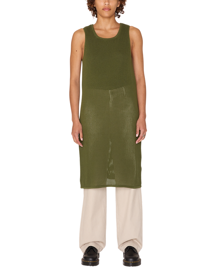 MINERVA OPEN STRIPE DRESS