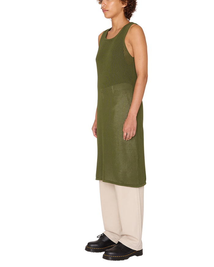 MINERVA OPEN STRIPE DRESS