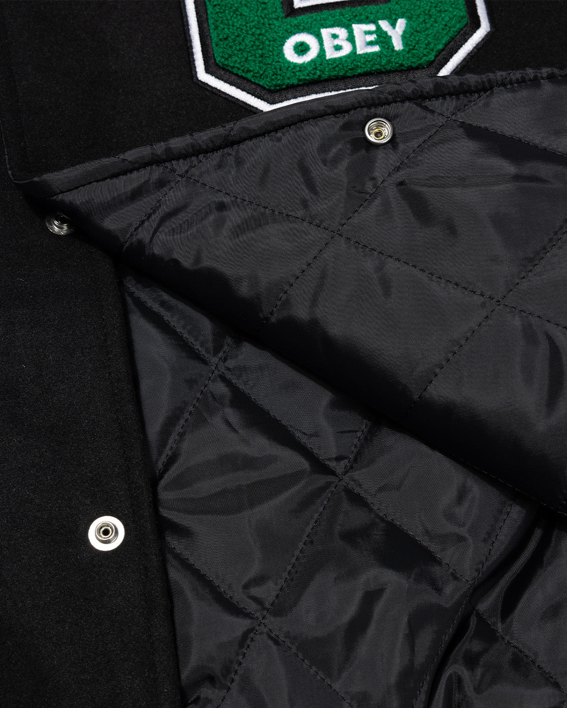 WORLDWIDE AMSTERDAM VARSITY JACKET BLACK / GREEN