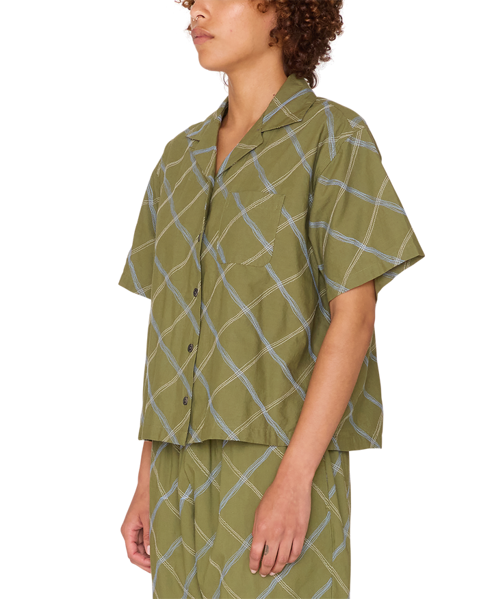 LILITH DIAMOND STITCH SS SHIRT